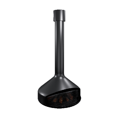 Fireplace Modern Ferrous Metal Hanging Stove