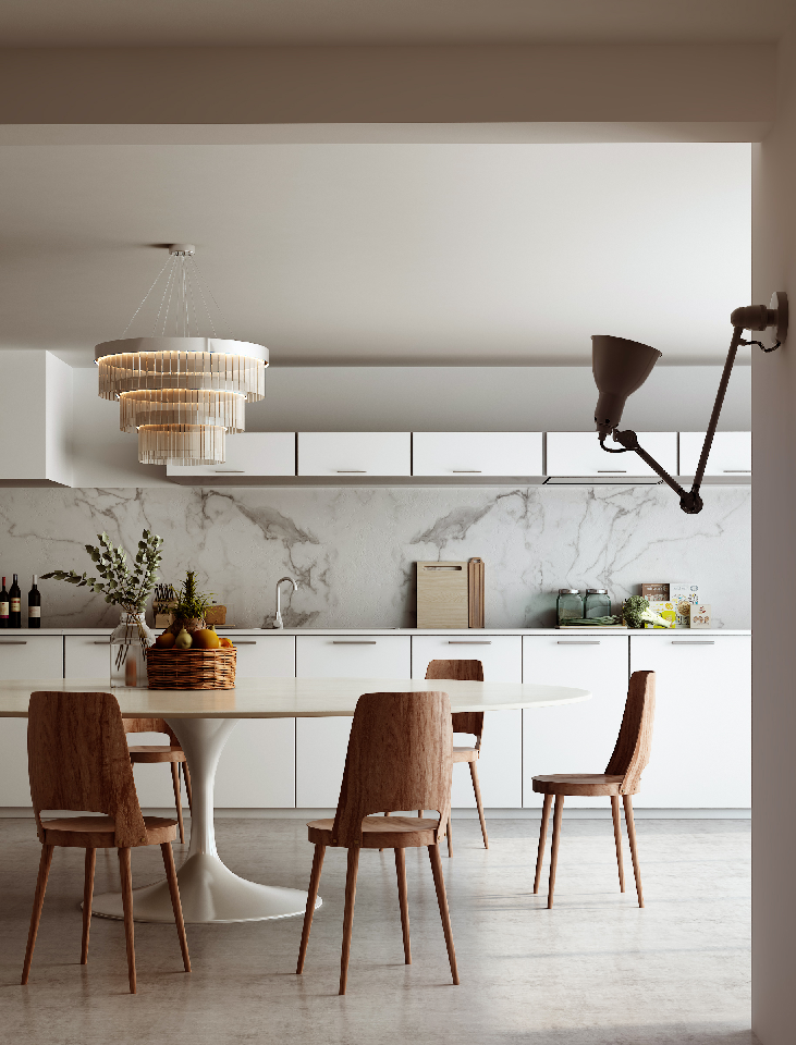 Wabi-Sabi Dining Table & Chairs Set