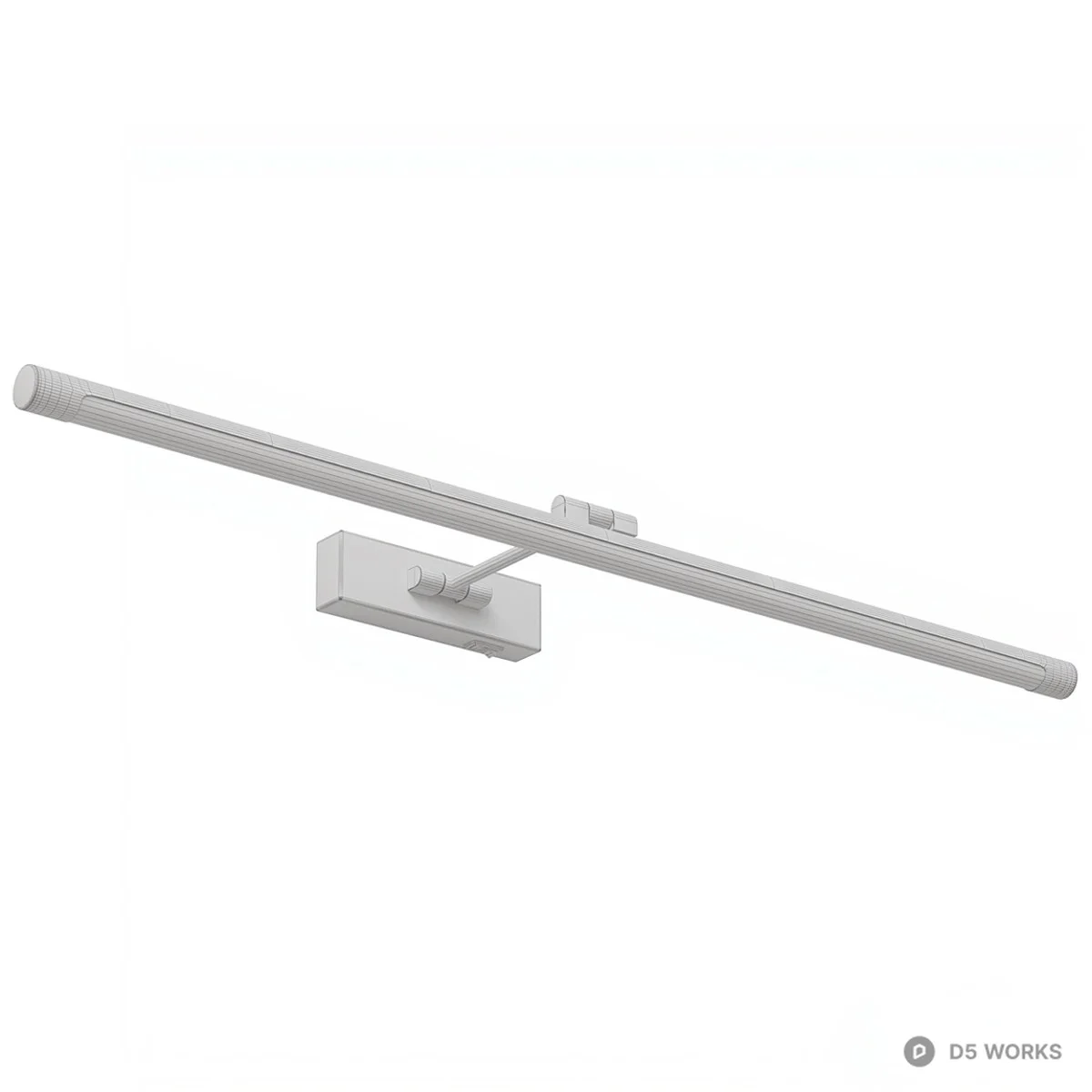 Minimalist Linear Wall Sconce 3d model thumbnail 2