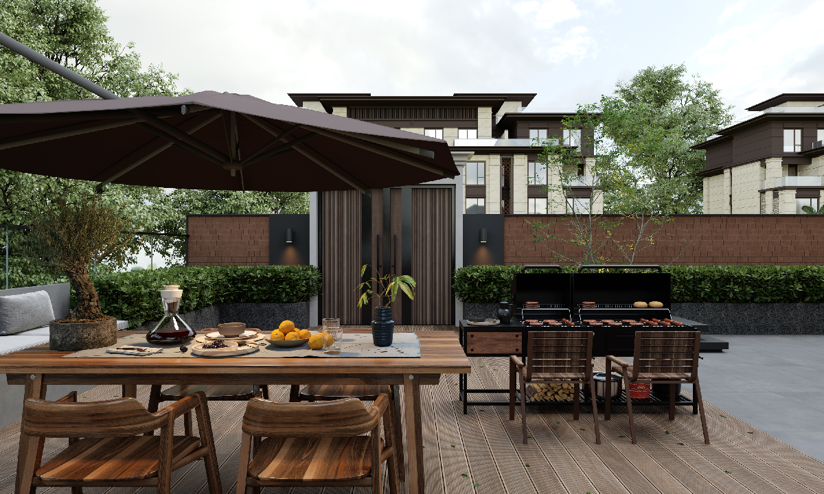 Modern Residential Courtyard