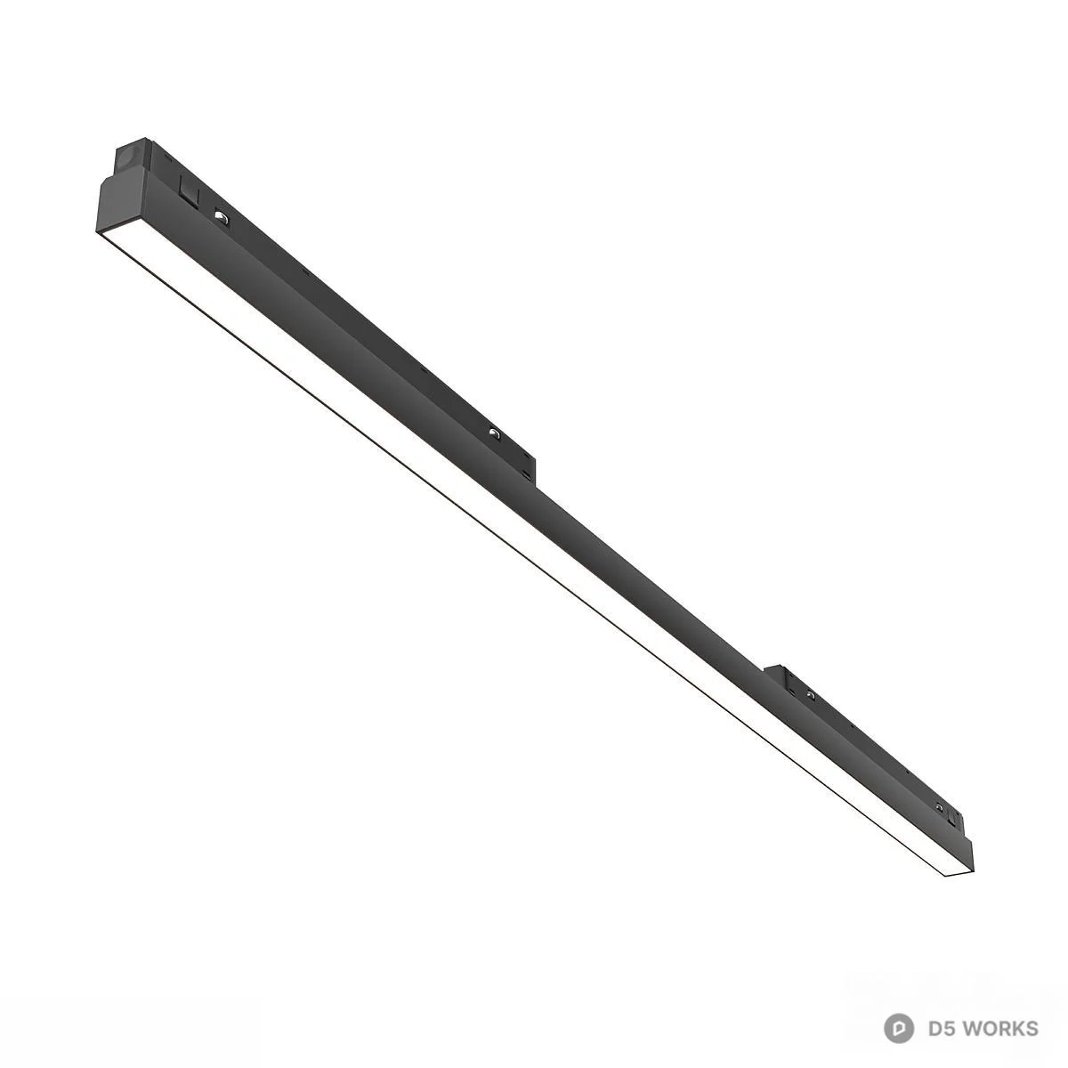 Linear LED Light Fixture 3d model - Image 1