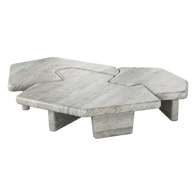Hexagonal Stone Coffee Table 3d model