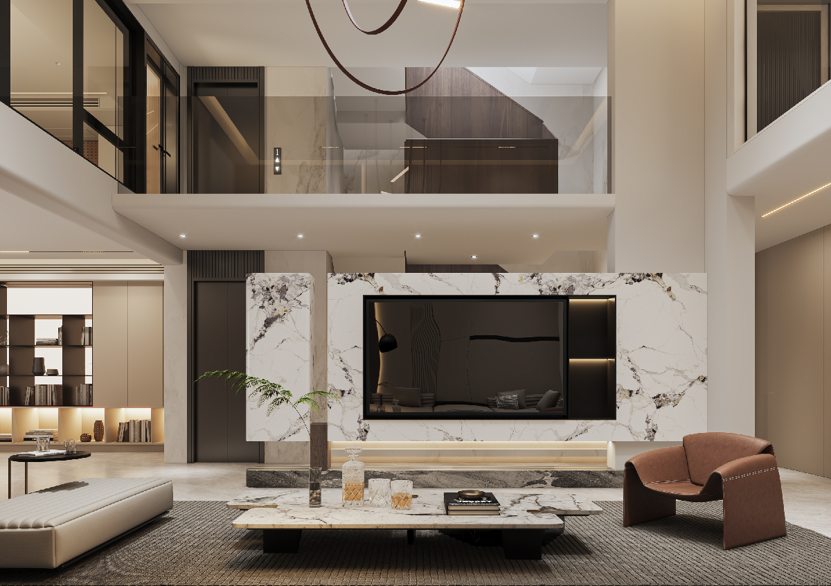 Modern Villa Living Room