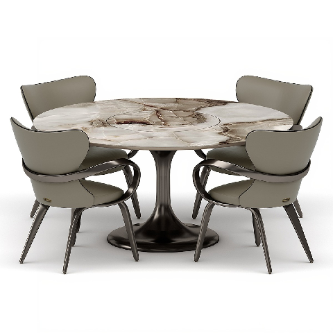 Modern Dining Table & Chairs Set