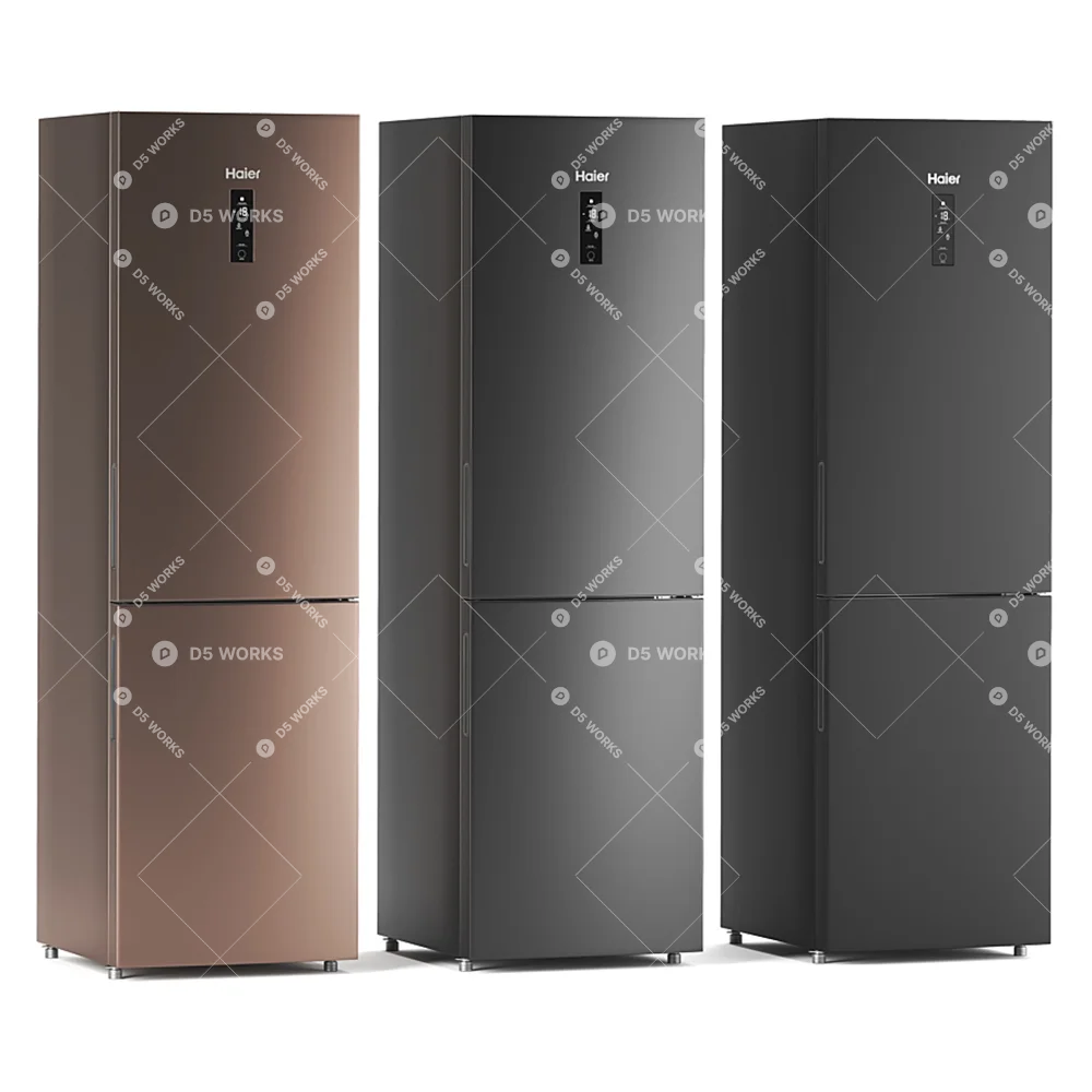 Refrigerator 3d model thumbnail 2