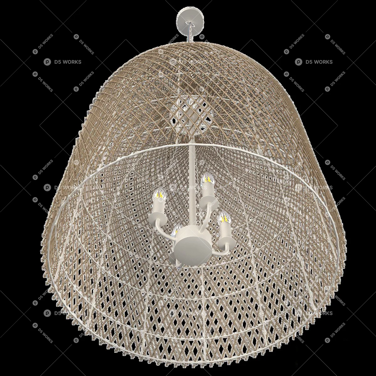 Bohemian Pendant Light 3d model thumbnail 2