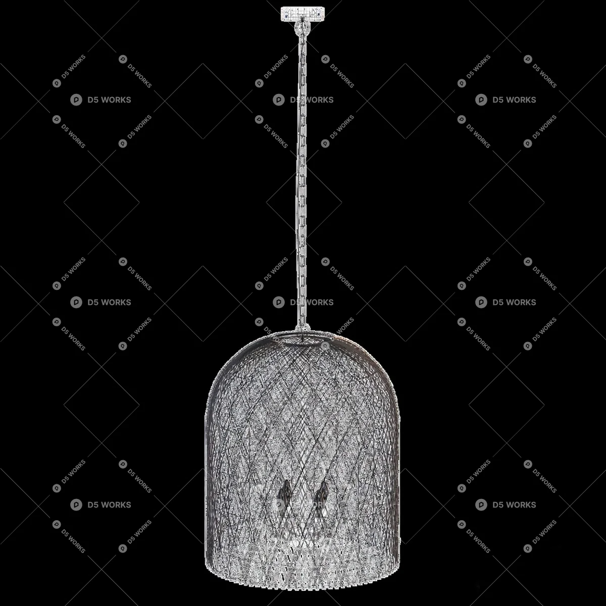Bohemian Pendant Light 3d model thumbnail 6
