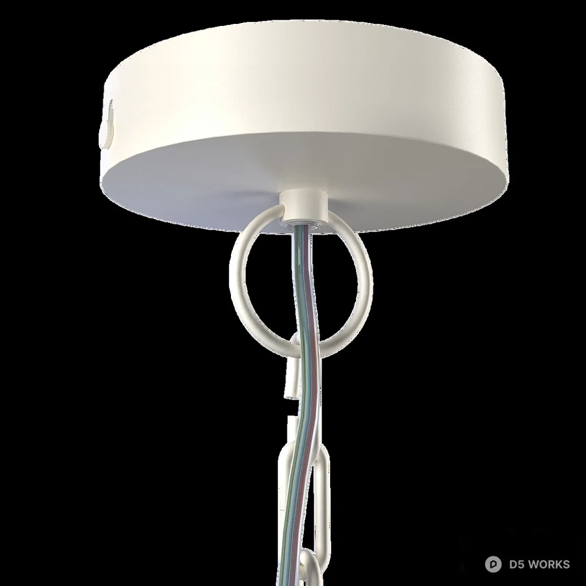 Woven Rattan Cage Pendant Light 3d model thumbnail 4
