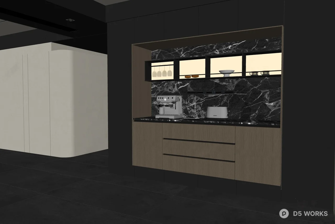 Sideboard & Water Bar Counter 3d model thumbnail 2