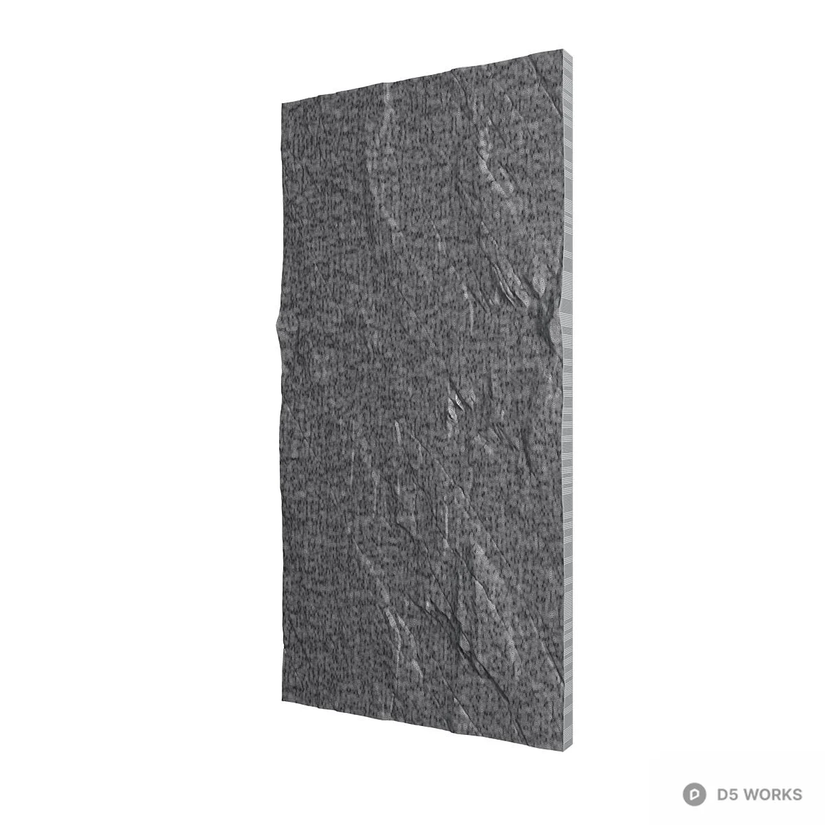 White Marble Texture Wall Panel 3d model thumbnail 3