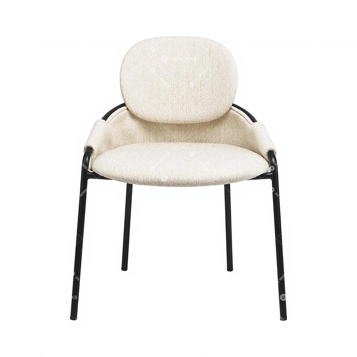 Contemporary Study Chair 3d model thumbnail 2