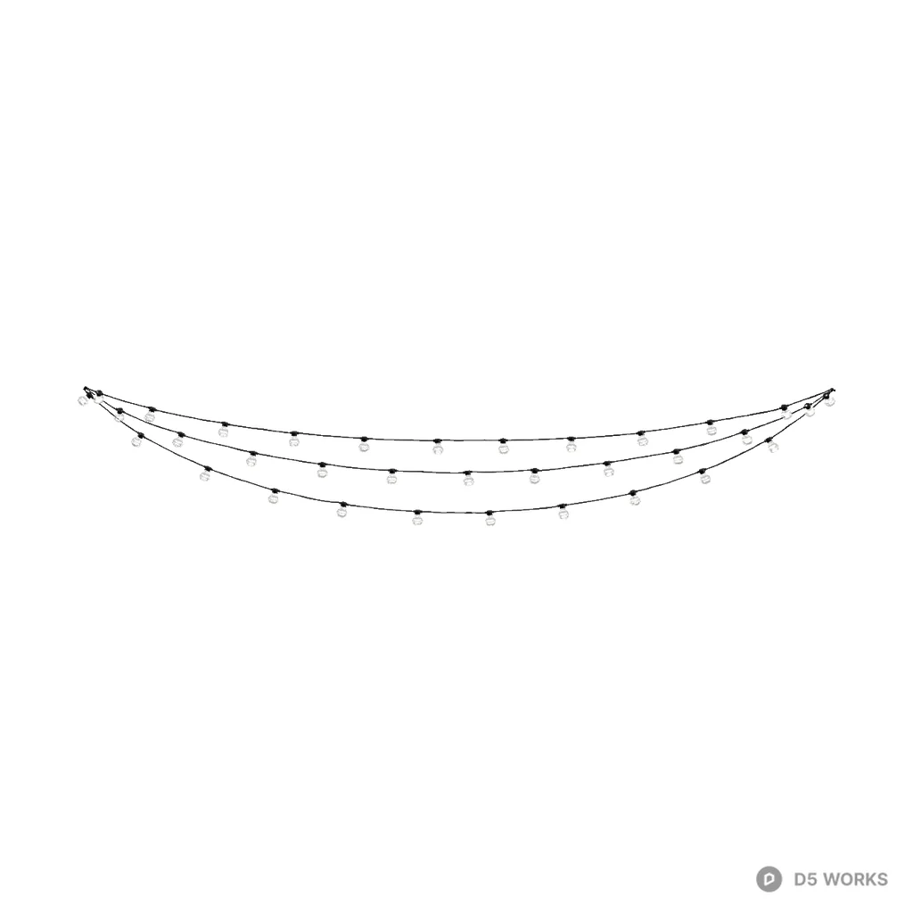Decorative string lights 05 3d model - Image 1
