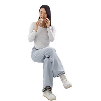 Casual woman 154 3d model