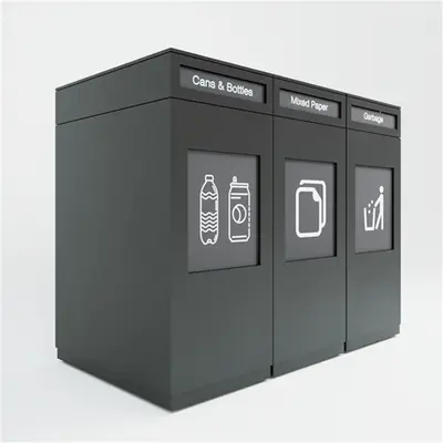 Modern Public Trash Bin