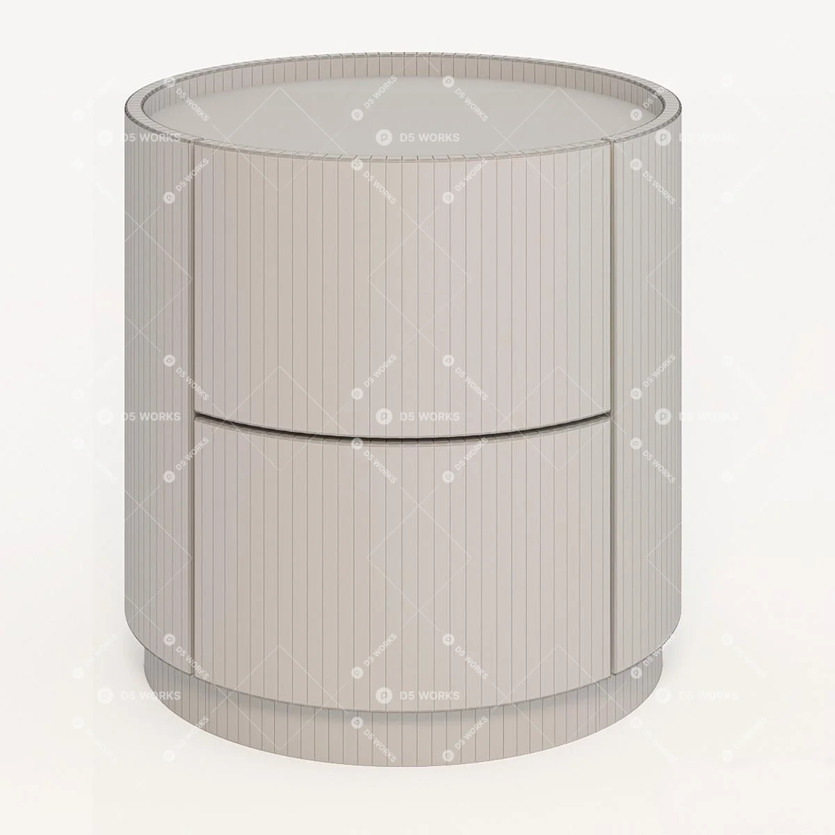 Modern Bedside table 3d model thumbnail 2