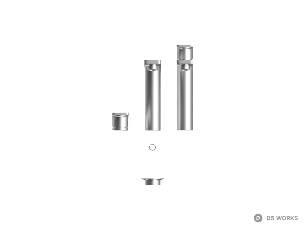 Hourglass Base Table Lamp 3d model thumbnail 2