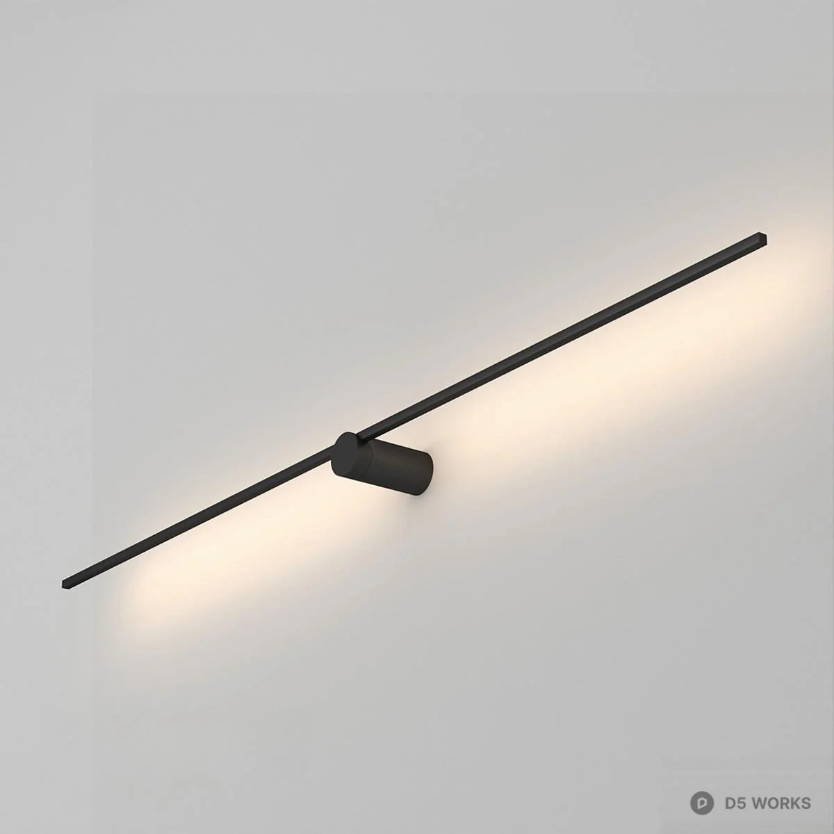 Minimalist Linear Wall Lamp 3d model - Image 1