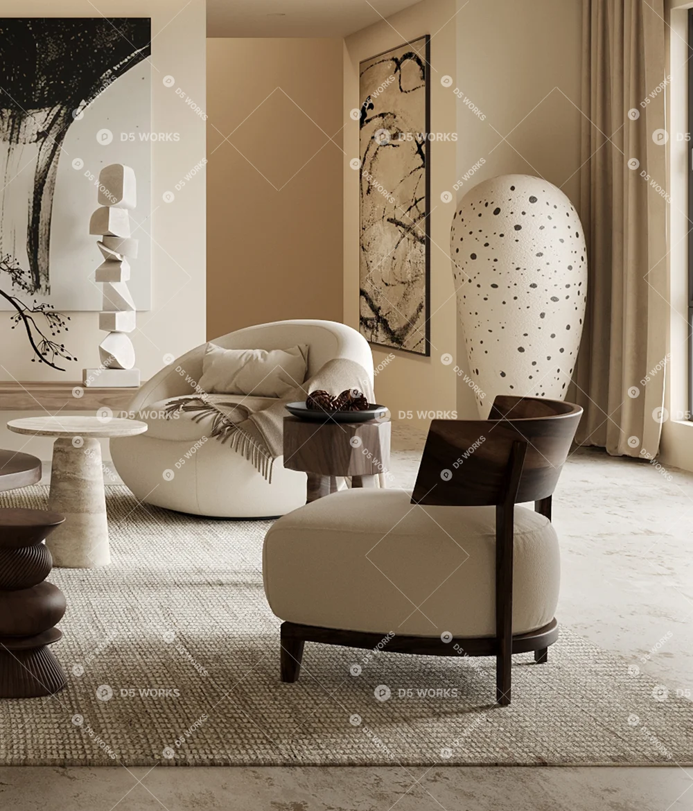 Home Living Room 3d model thumbnail 3