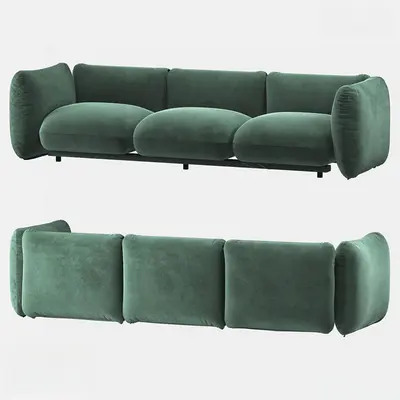 Postmodern Three-seater Sofa