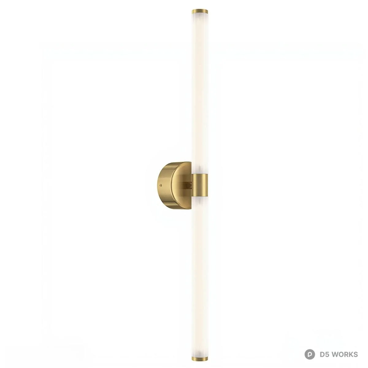 Minimalist Linear Wall Lamp 3d model thumbnail 3
