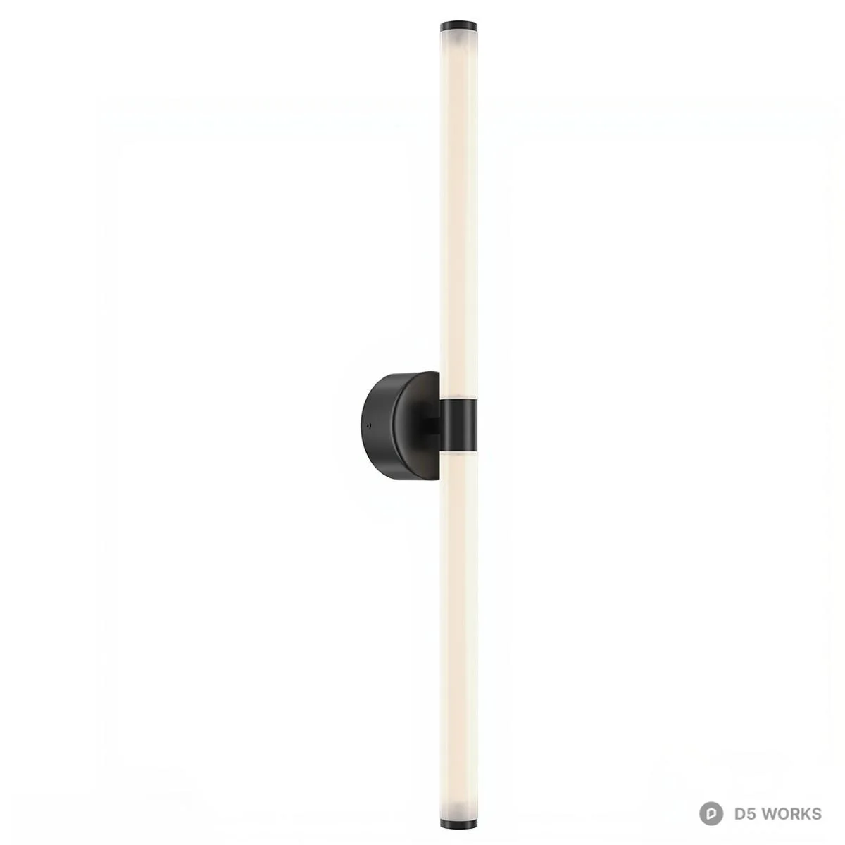 Minimalist Linear Wall Lamp 3d model thumbnail 2