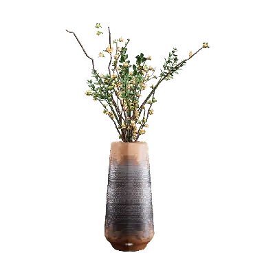 New Chinese ceramic vase combination 06 3d model