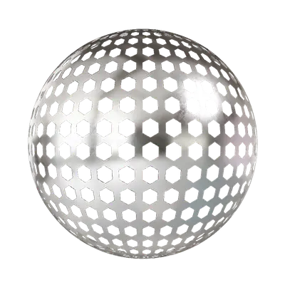 Hexagon Perforated Aluminum Plate