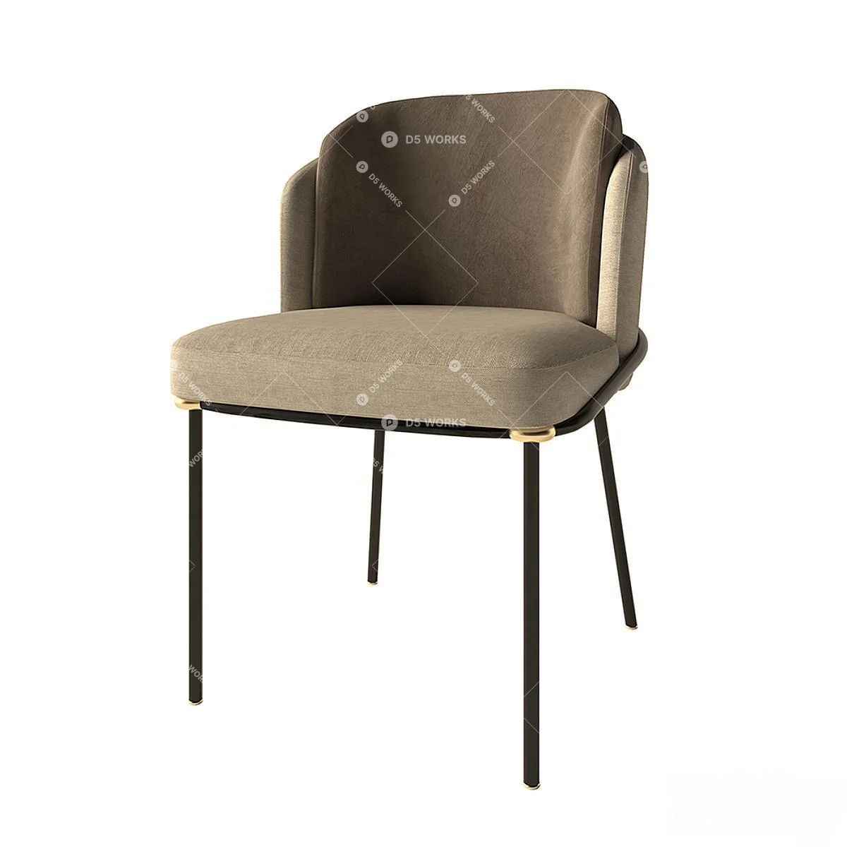 Dining Chair 3d model thumbnail 2