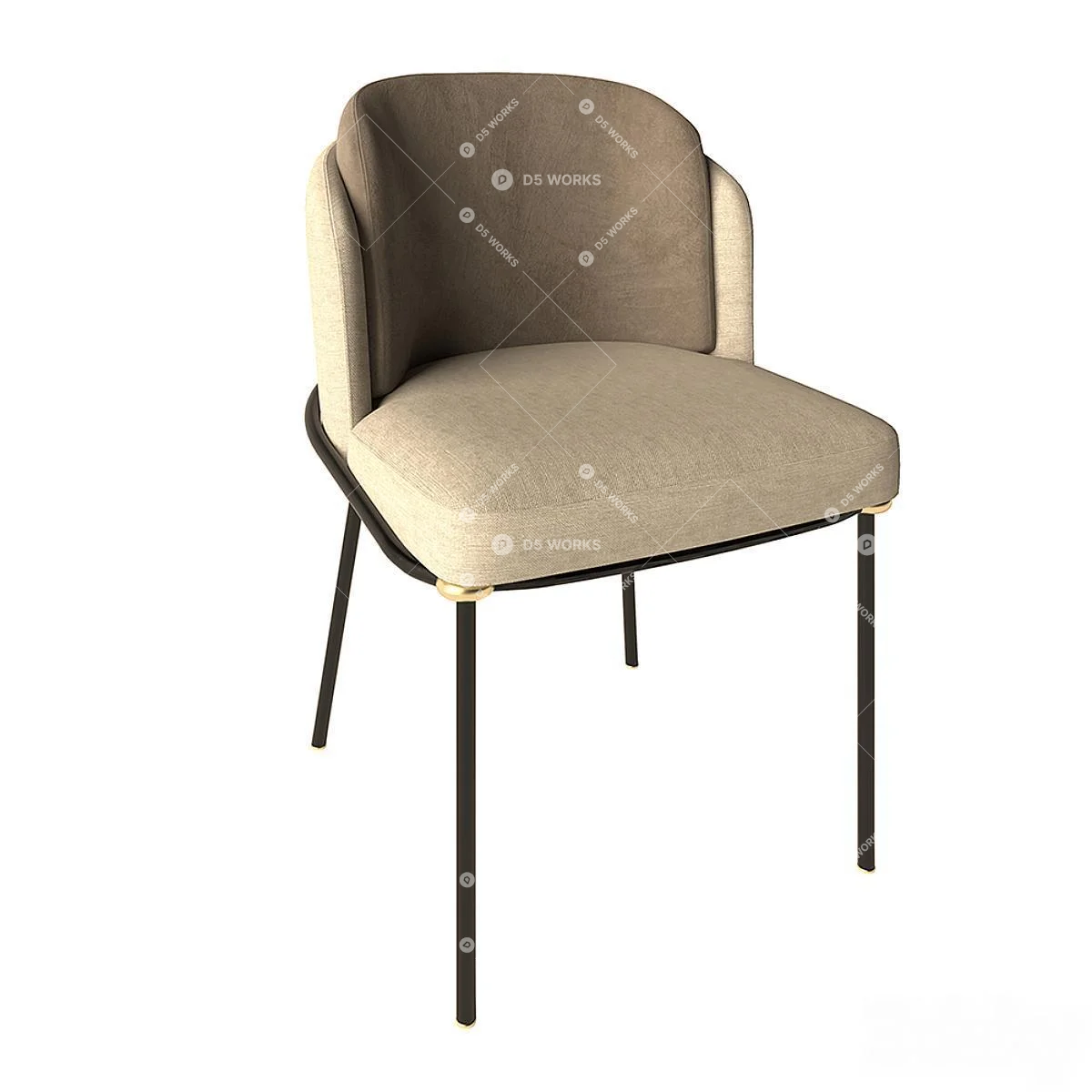 Dining Chair 3d model thumbnail 3