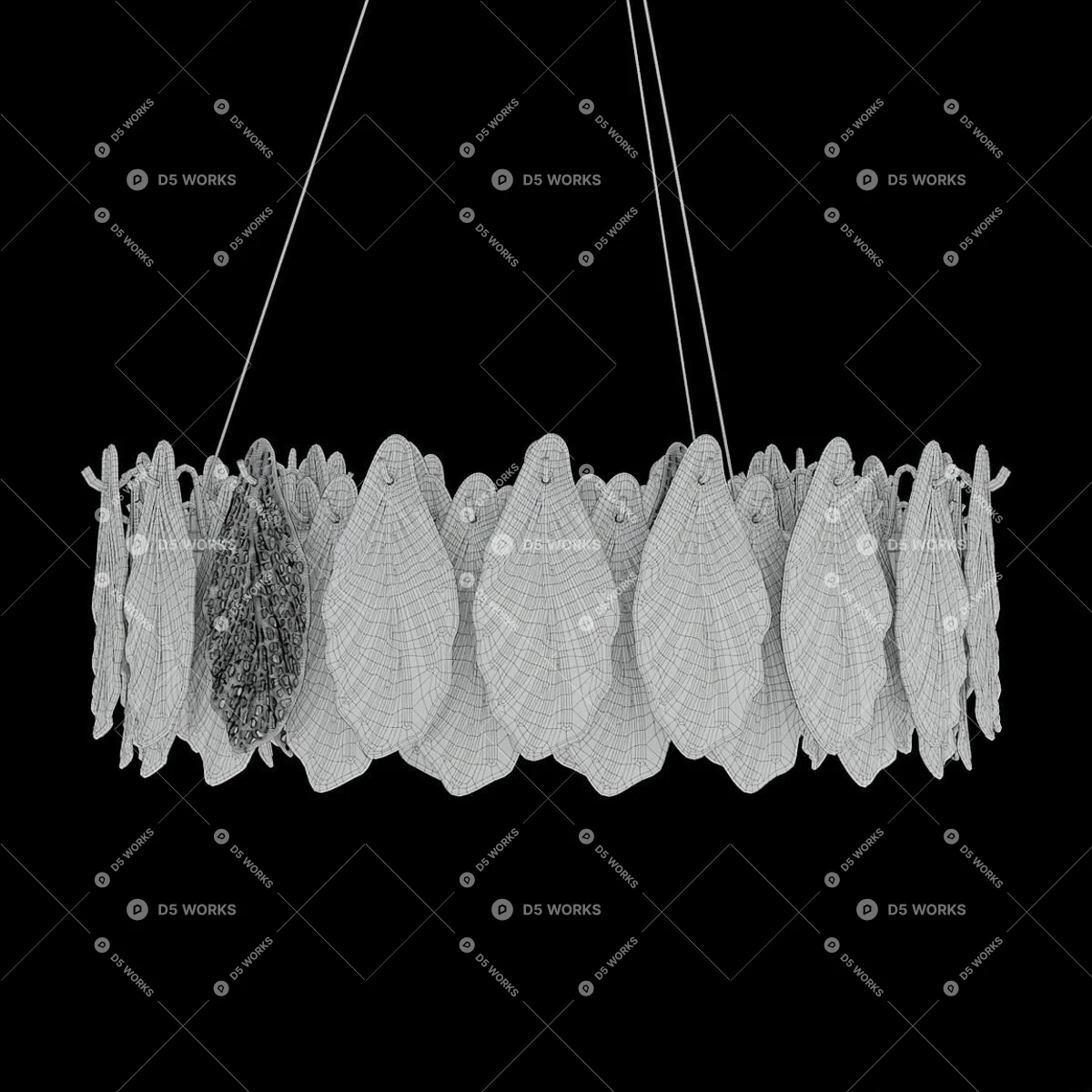 Quiet Luxury Pendant Light 3d model thumbnail 3