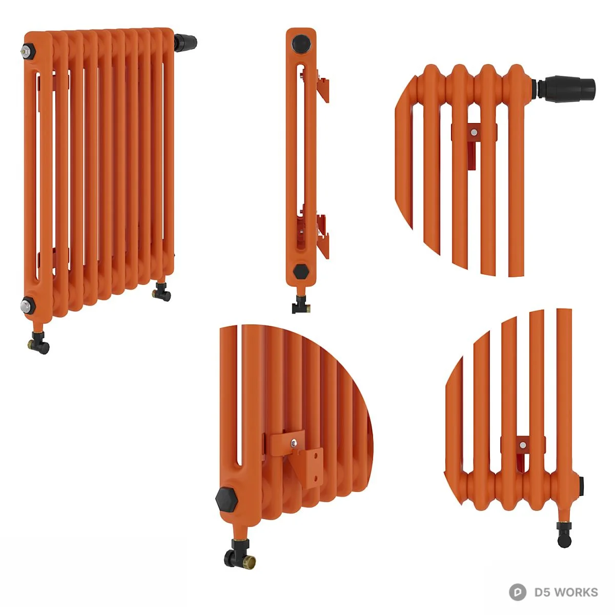 Multi-Color Radiator 3d model thumbnail 2