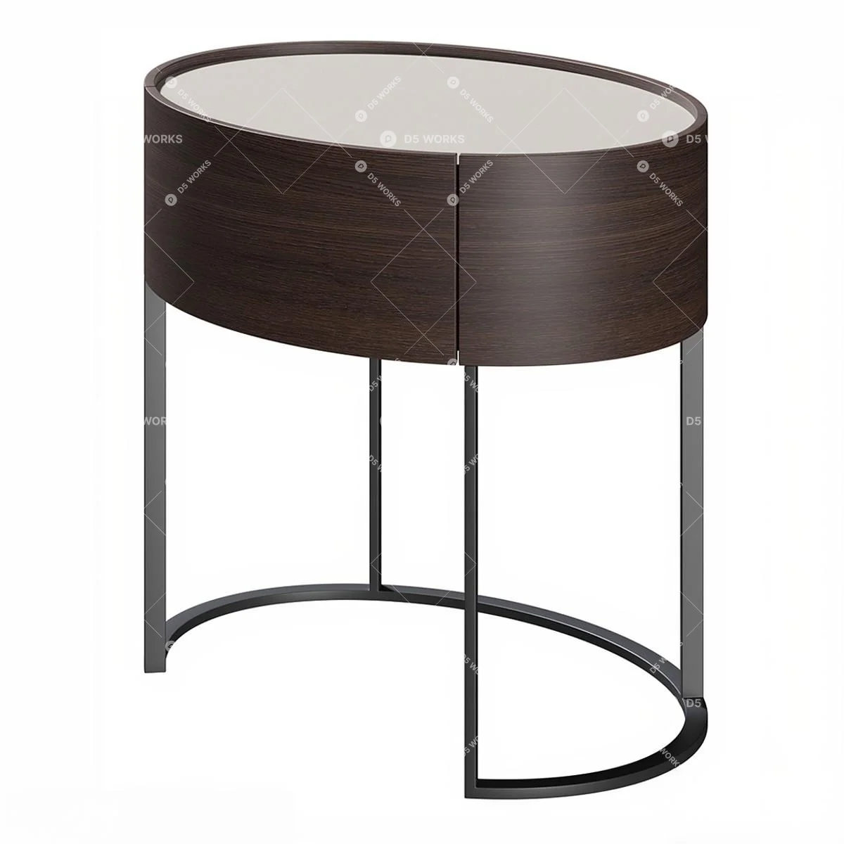 Modern Bedside table 3d model thumbnail 2