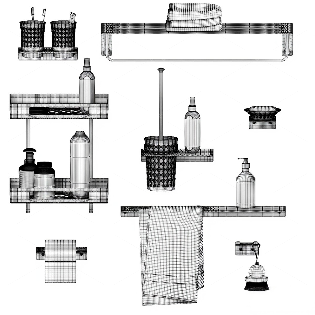 Bathroom Fixtures 3D Models 3