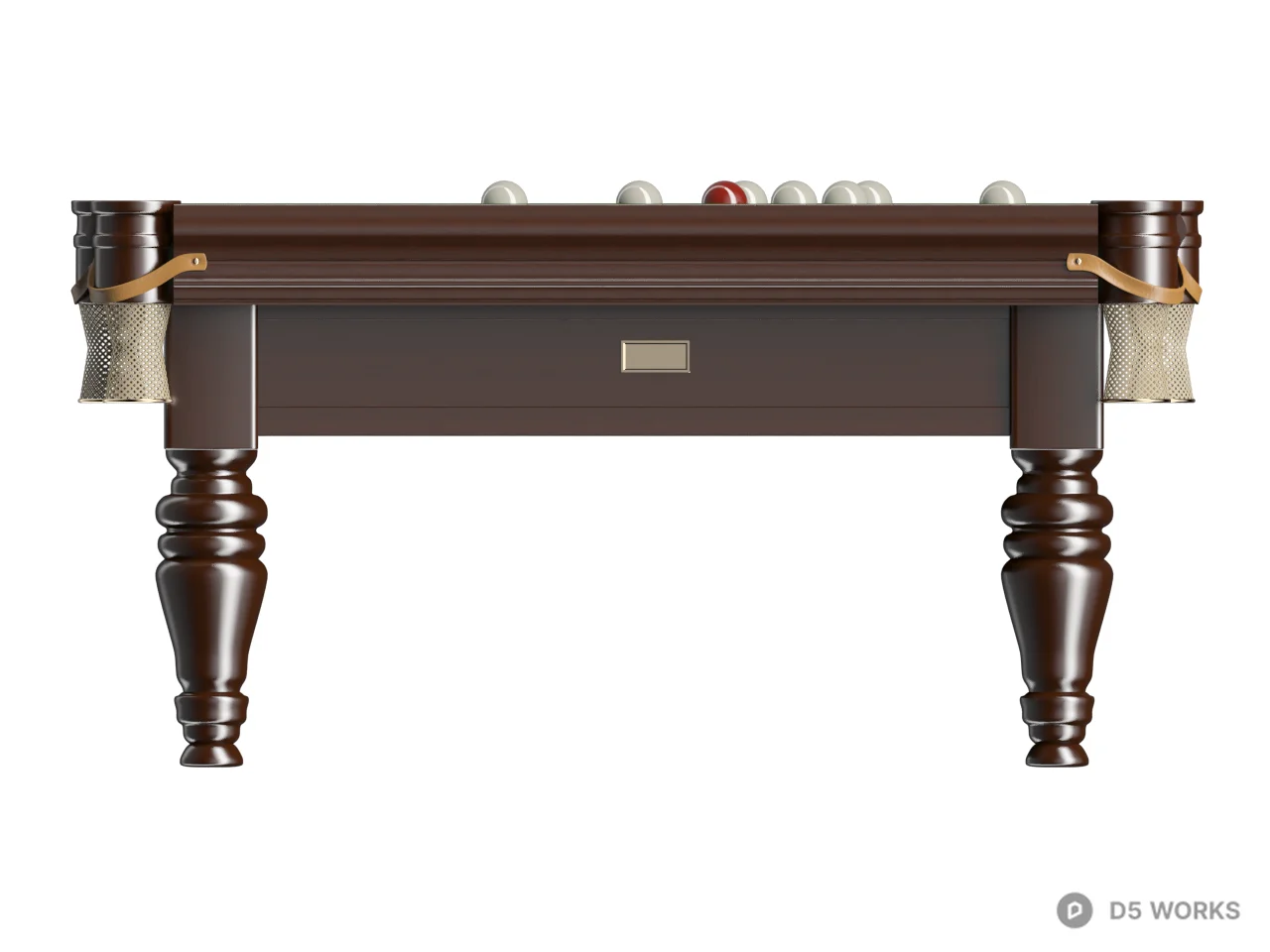 Classic Billiard Table 3d model thumbnail 2