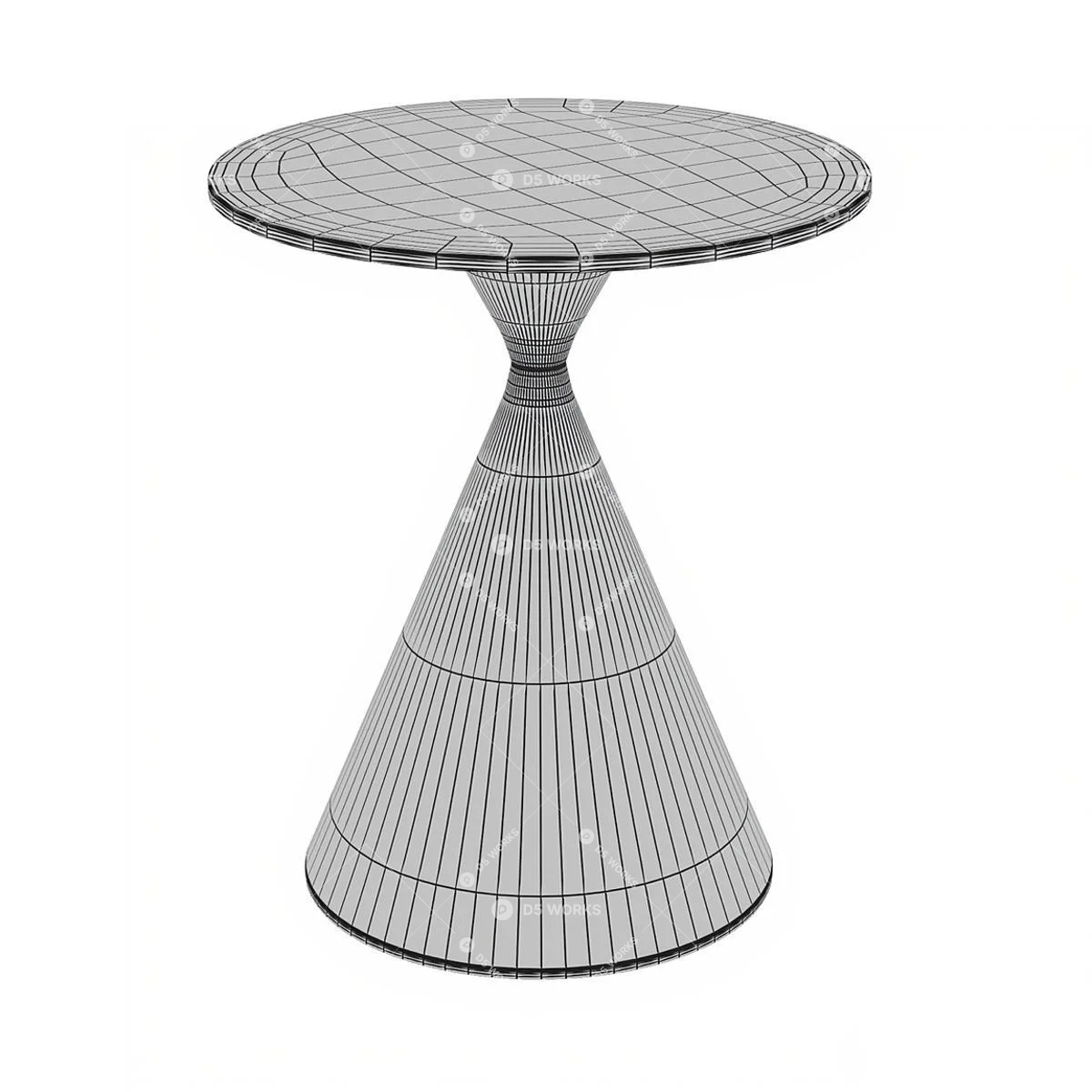 Modern End Table 3d model thumbnail 3