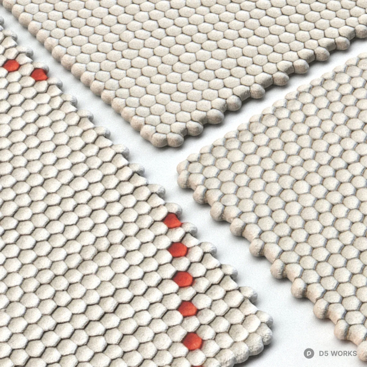 Geometric Patterned Carpet 3d model thumbnail 2