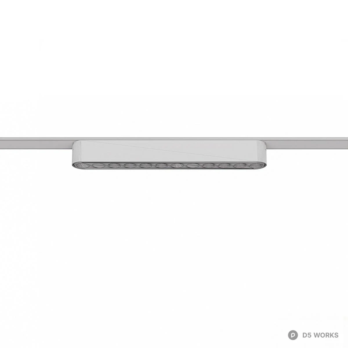 Minimalist Linear Grille Light 3d model thumbnail 2