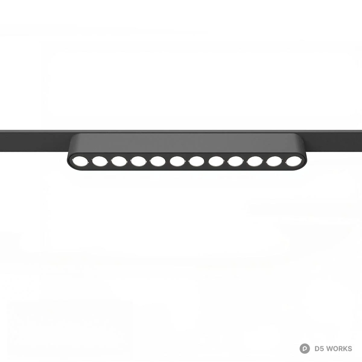 Minimalist Linear Grille Light 3d model - Image 1