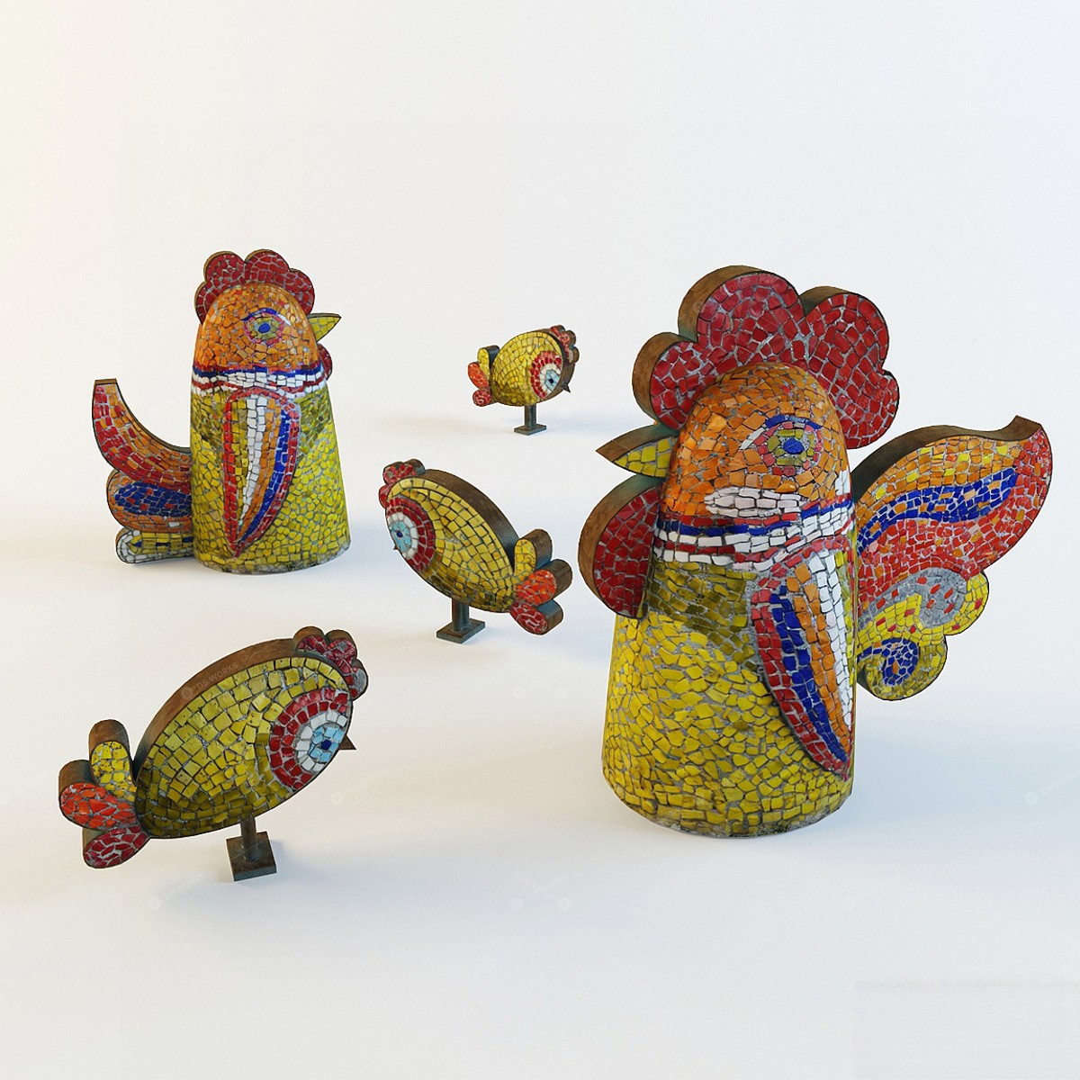 Landscape Ornaments 3D Models