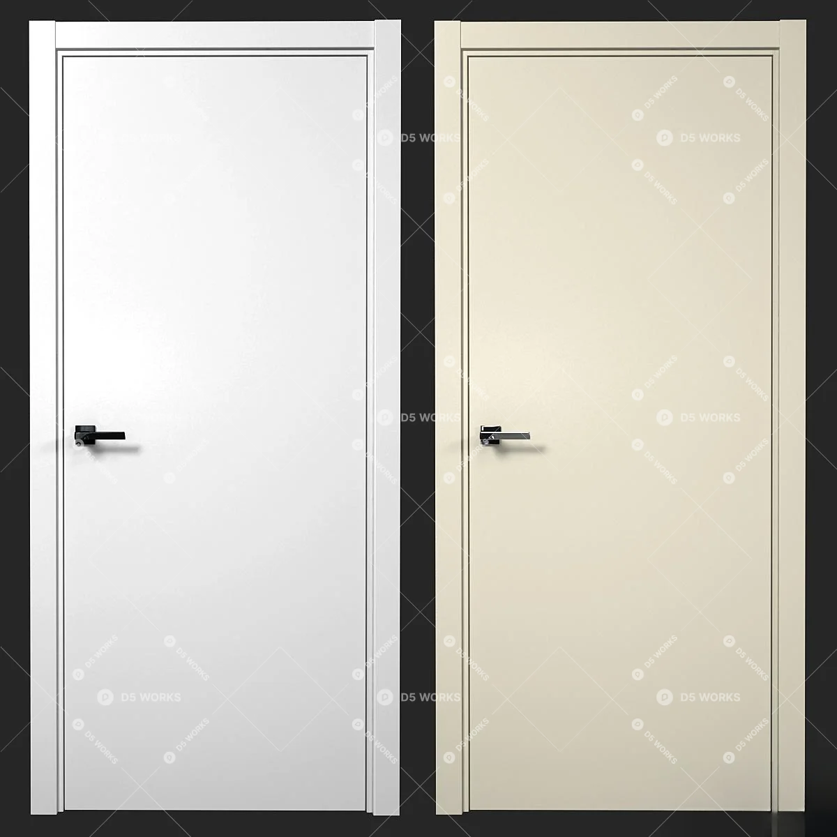 Door Set 3d model thumbnail 2