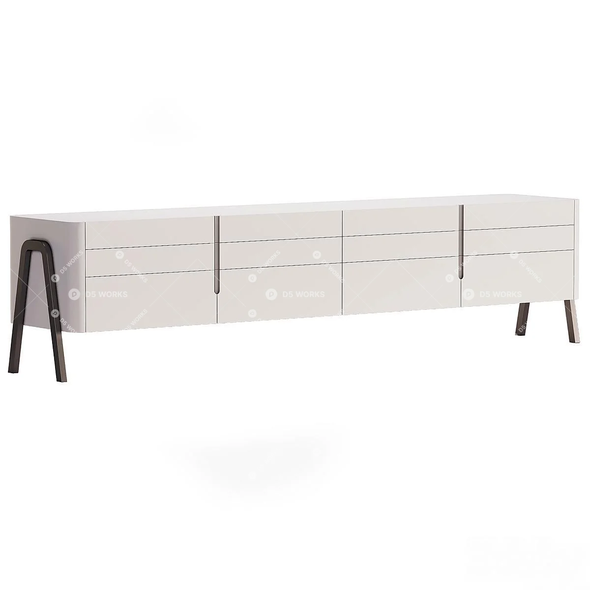 Modern TV Cabinet 3d model thumbnail 2