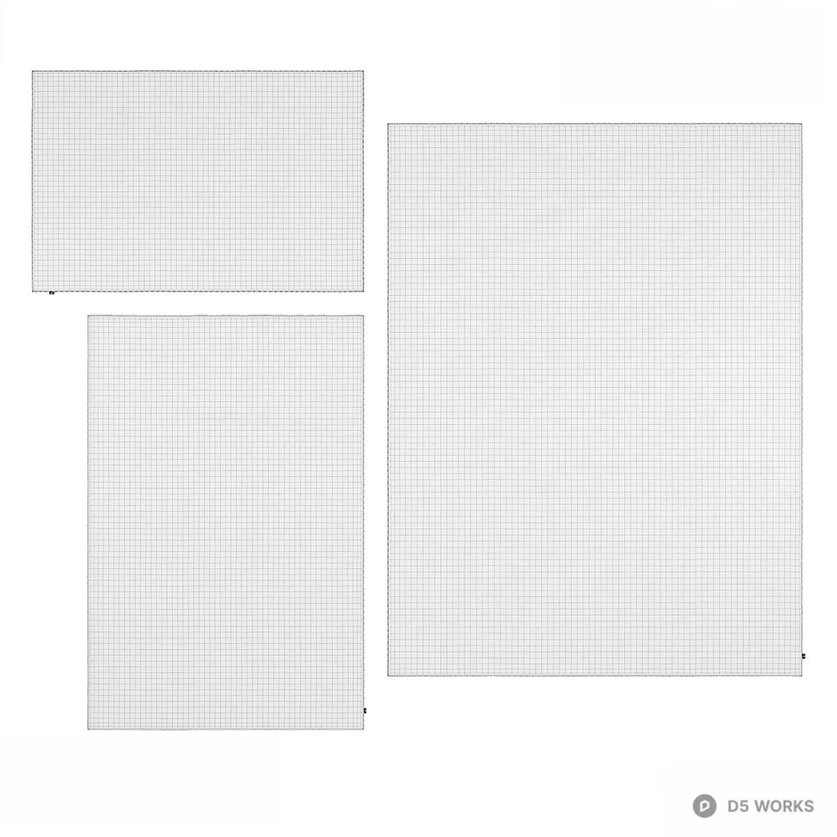 White Paneling System 3d model thumbnail 3