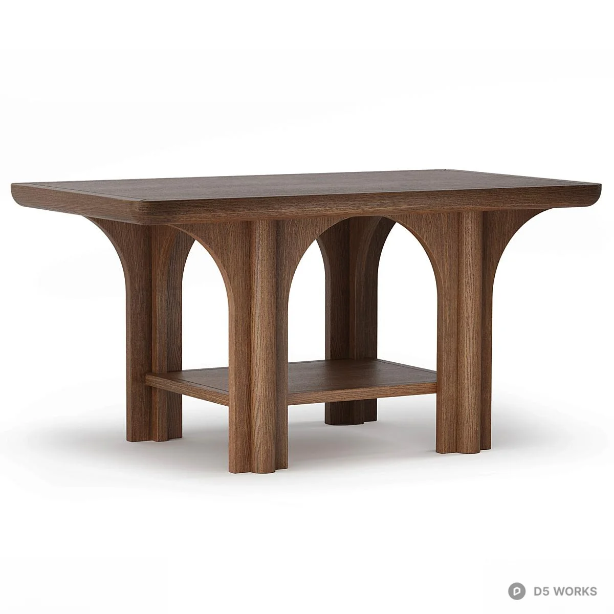 Mid Century Modern Dining Table 3d model - Image 1