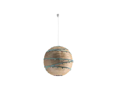 Rattan Woven Pendant Lamp 3d model