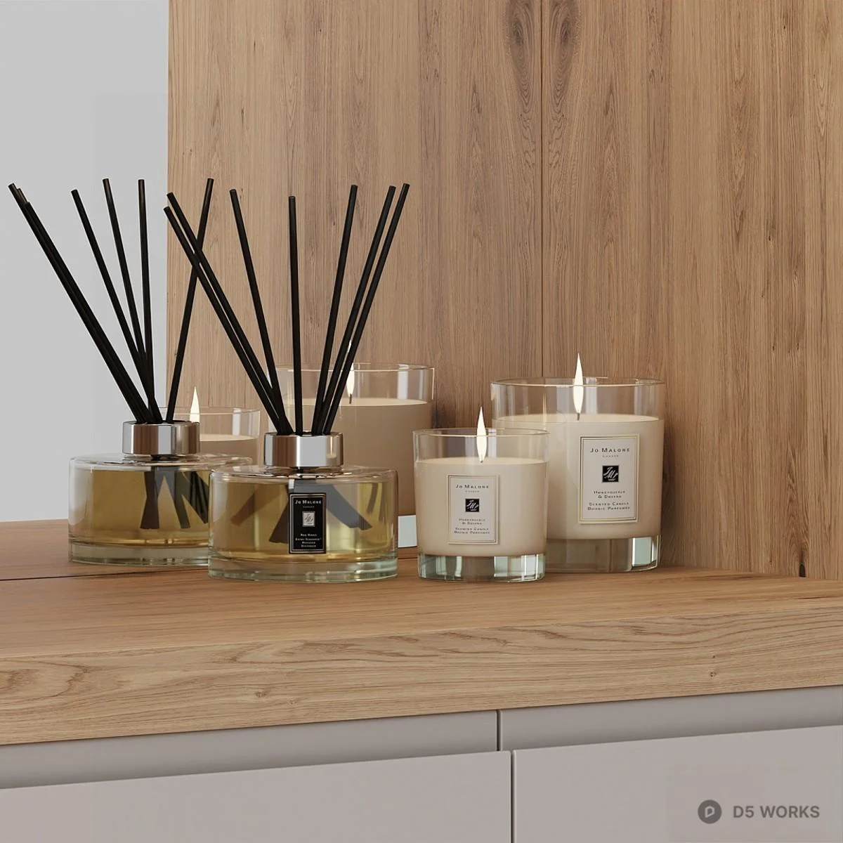 Minimalist Wooden Shoe Cabinet With Mirror 3d model thumbnail 2