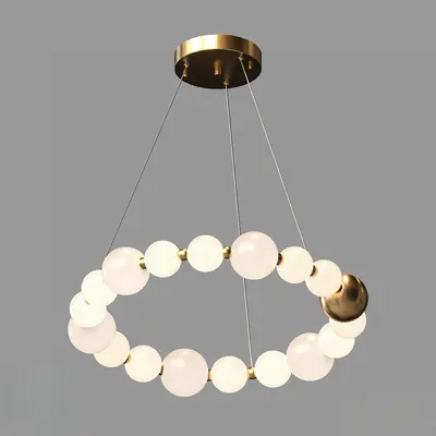 Modern Orb Chandelier 3d model