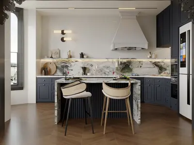 Traditional Open Kitchen