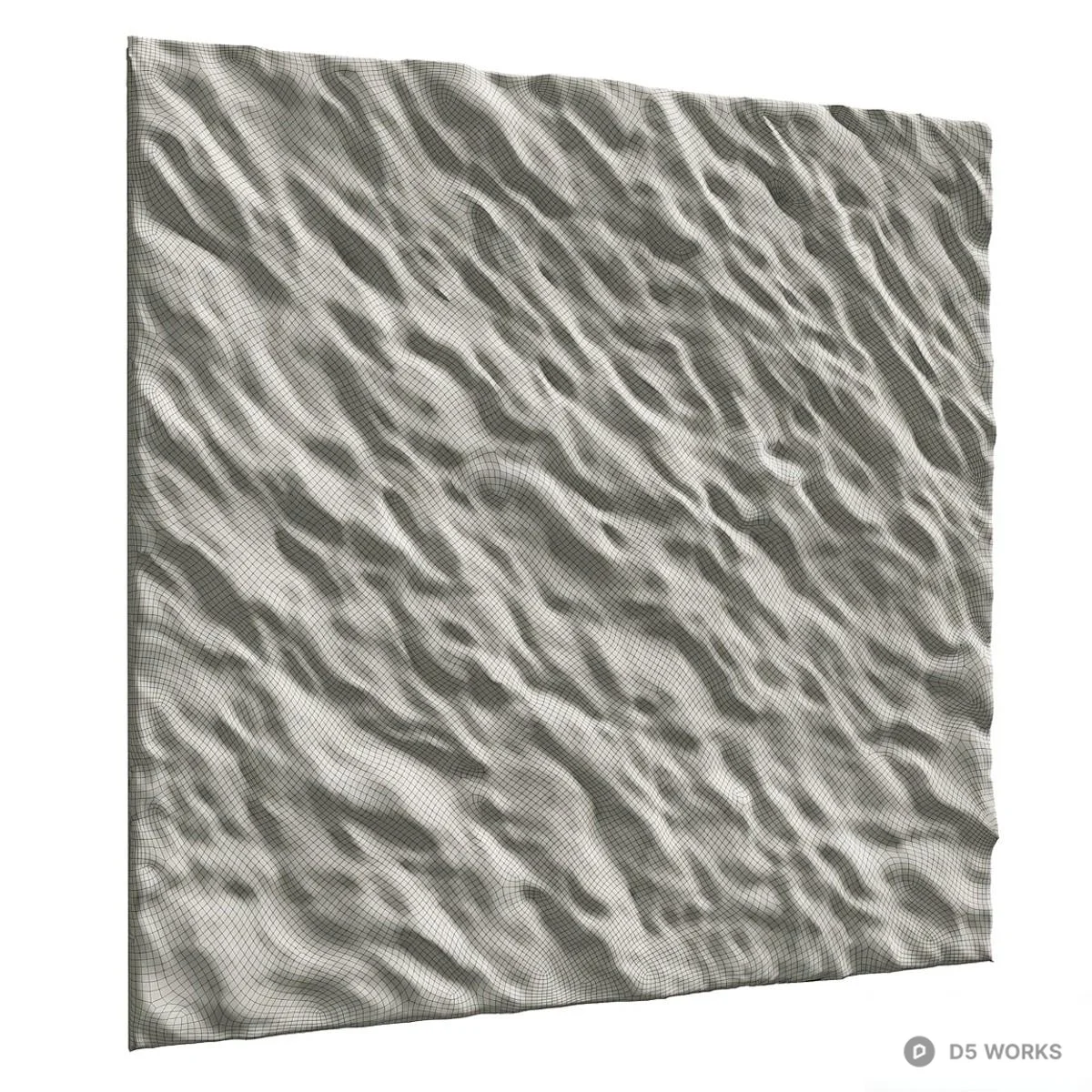 Textured Wall Panel 3d model thumbnail 2