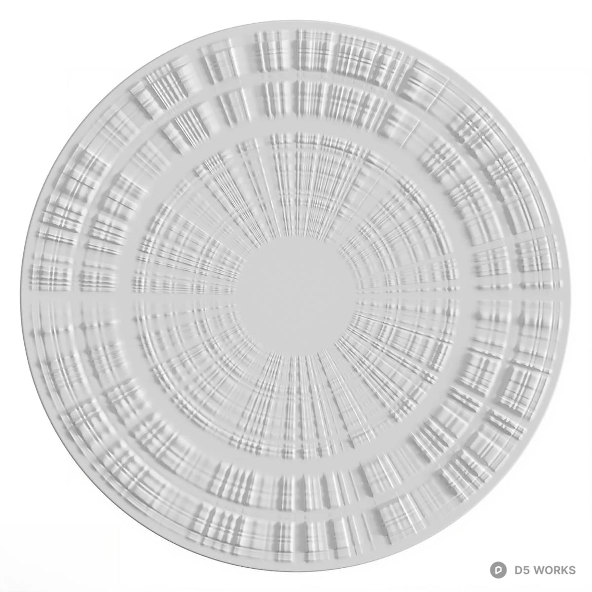 Circular Patterned Light Diffuser 3d model - Image 1