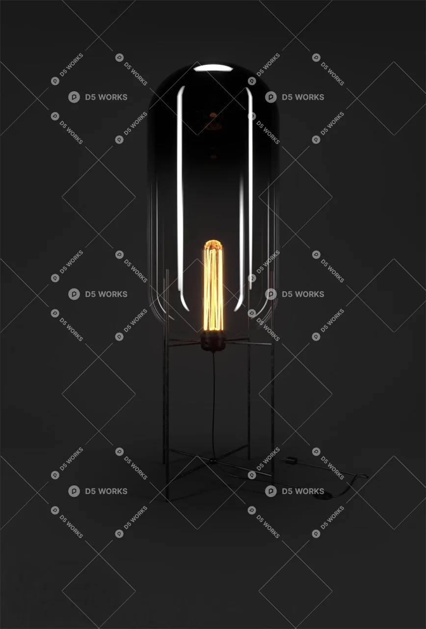 Modern Floor Lamp 3d model thumbnail 2